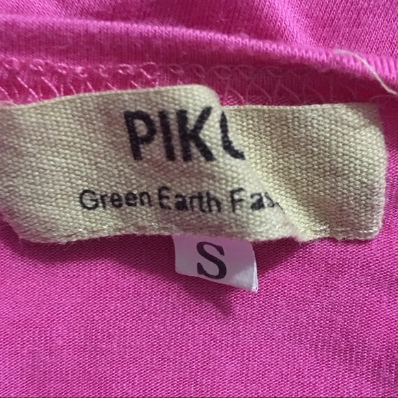 🌻 Piko Pink Bamboo Oversized Boat Neck Top H40 - Picture 5 of 6